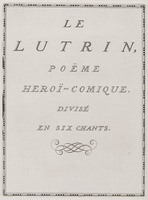 KG 11758
<br/>
Le Lutrin, titelblad
<br/>
<em>Picart, Bernard (1673-1733)</em>